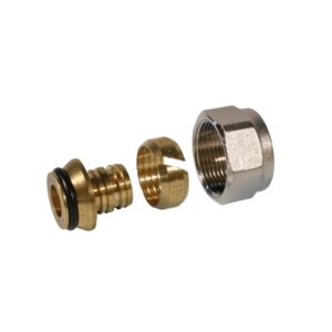 1/2"X16X2 პექსის მილის ქურო (ადაპტორი), ნიკელის ზედაპირით