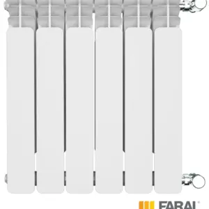 ალუმინის სექციური რადიატორი GREEN H600 - ფრთიანი